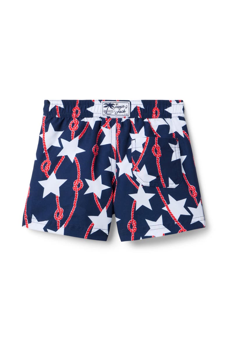 Printed Swim Trunk, Alternate, color, Blue