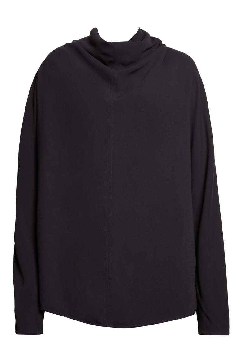 Cowl Neck Top, Main, color, BLACK