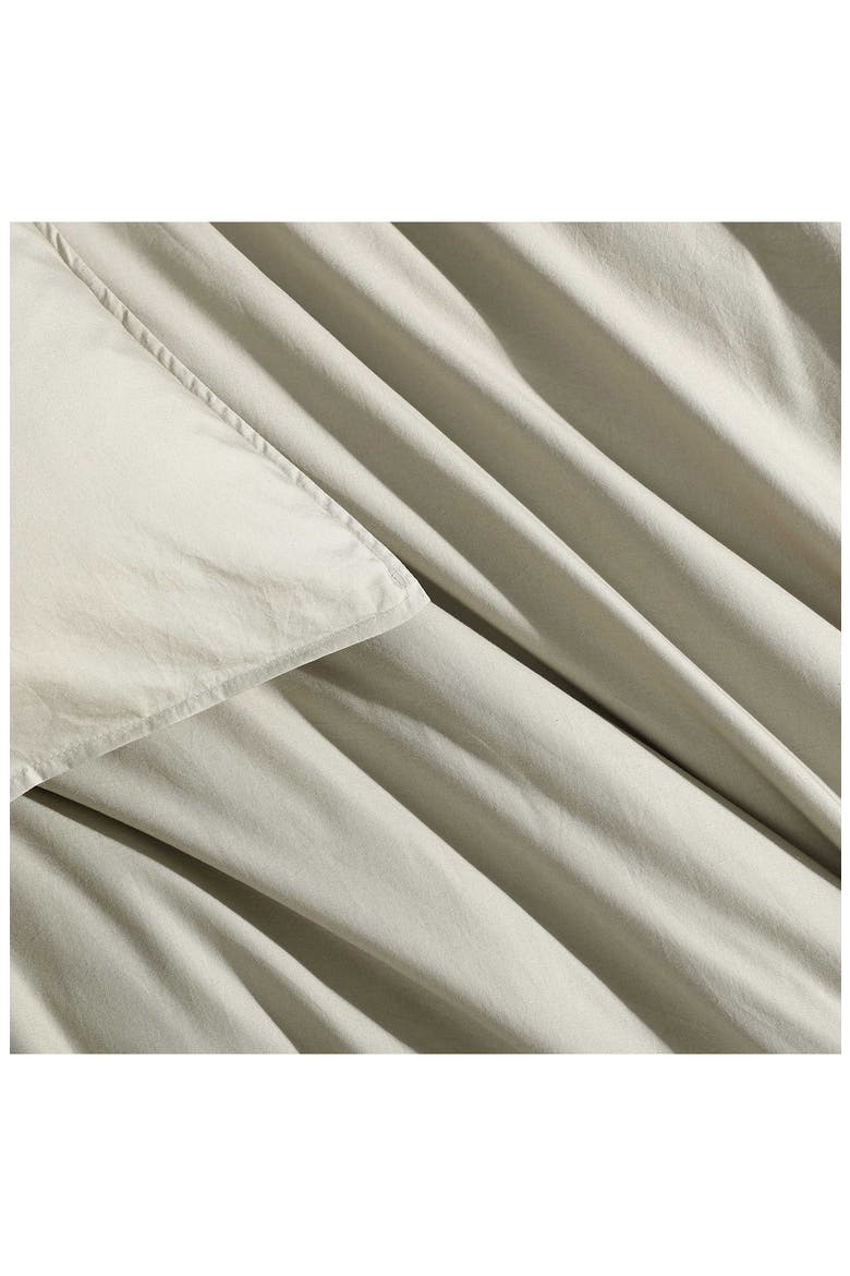 Washed Percale Duvet Cover & Sham Set, Alternate, color, ABSINTHE GREEN