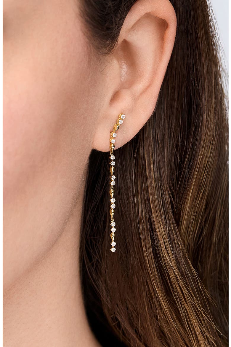 Mykonos Diamond Drop Earrings, Alternate, color, 18K YELLOW GOLD/ DIAMOND