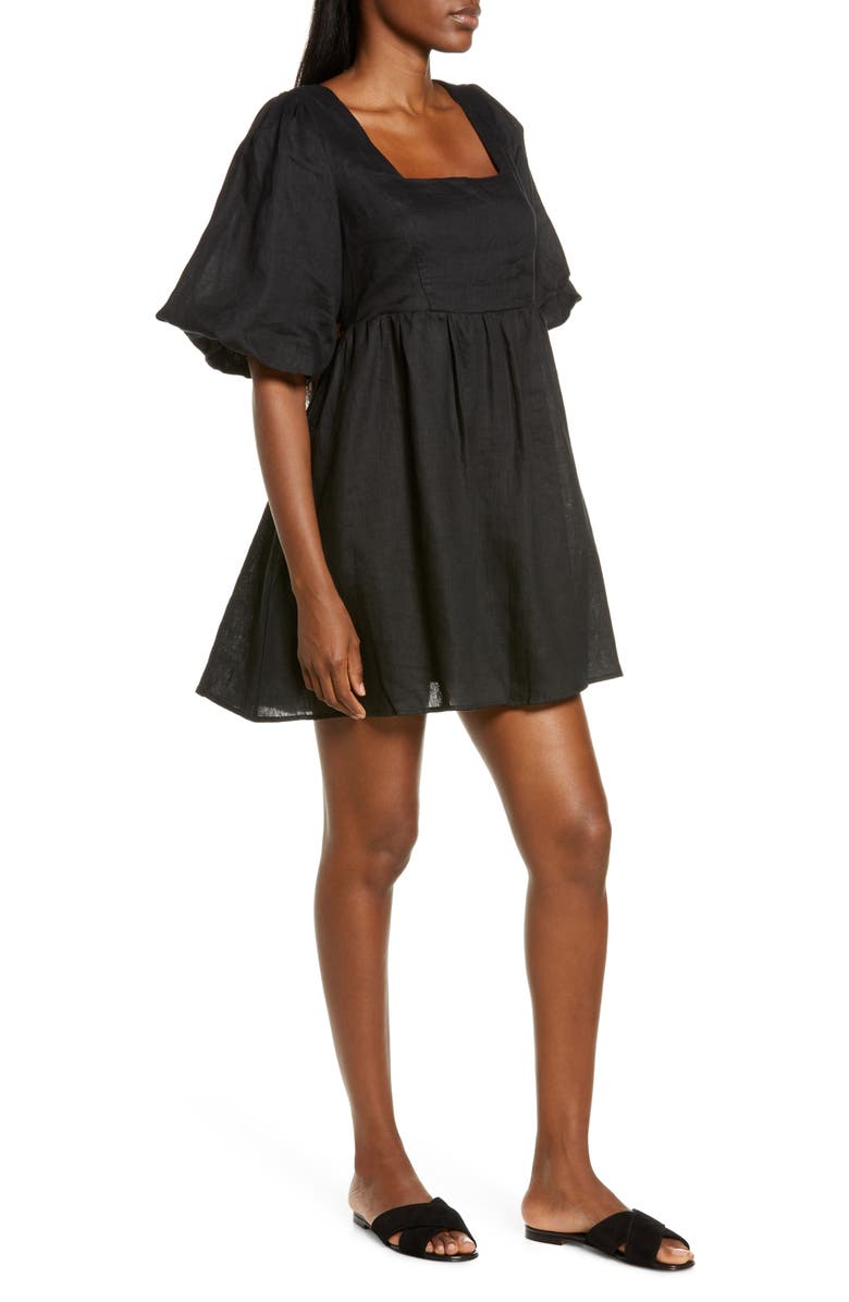 Seafolly Women's Beach Edit Shoreline Linen Cover-Up Dress, Alternate, color, 