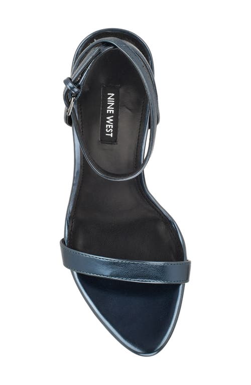 Nine West Reina Ankle Strap Sandal In Blue