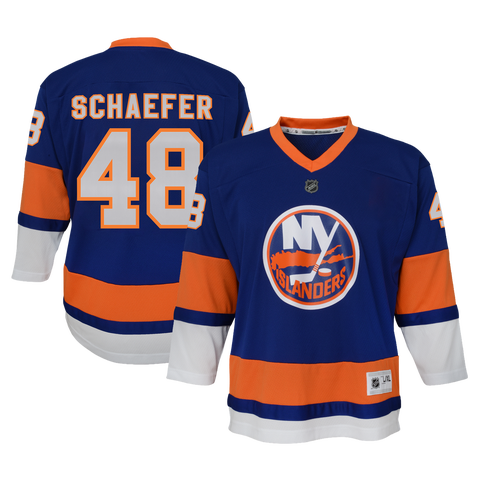 Youth Outerstuff Matthew Schaefer Blue New York Islanders Home Replica Player Jersey