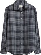 Bugatchi Julian Shaped Fit Plaid Cotton Twill Button-Up Shirt