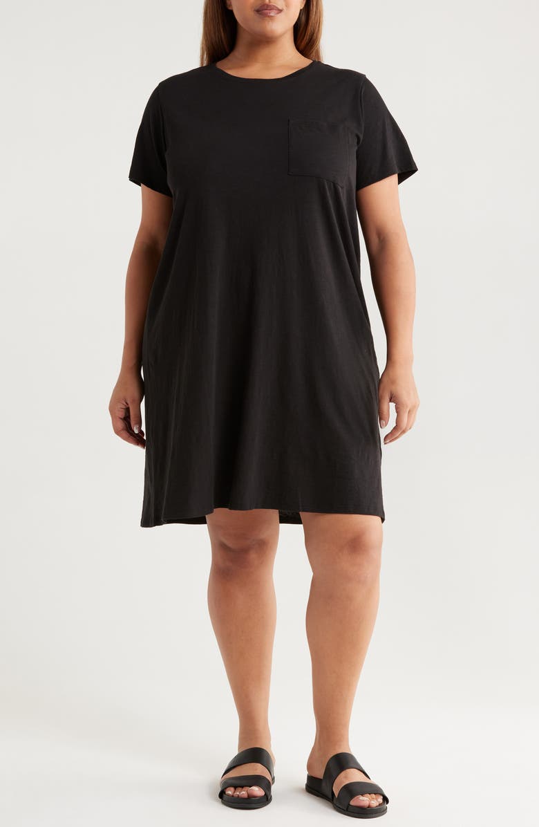 Eileen Fisher Organic Cotton T-Shirt Dress, Main, color, 