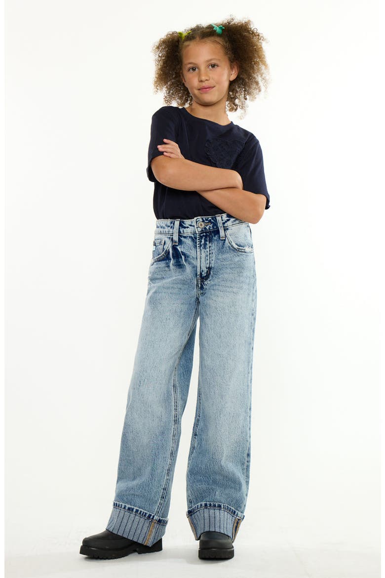 Pilar High Rise Wide Jeans, Alternate, color, Medium Light Wash