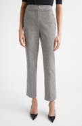 ST. JOHN Vichy Houndstooth Cotton Blend Trousers
