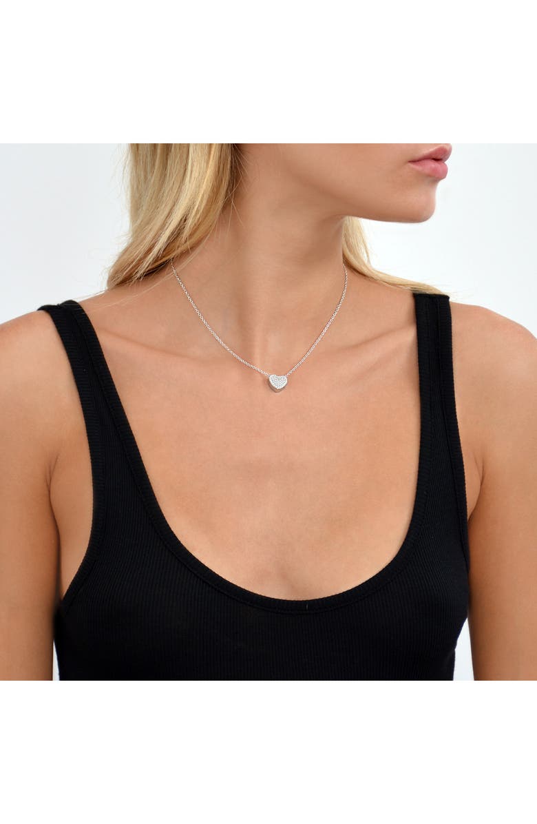 Liza Schwartz Pavé Heart Necklace, Alternate, color, 