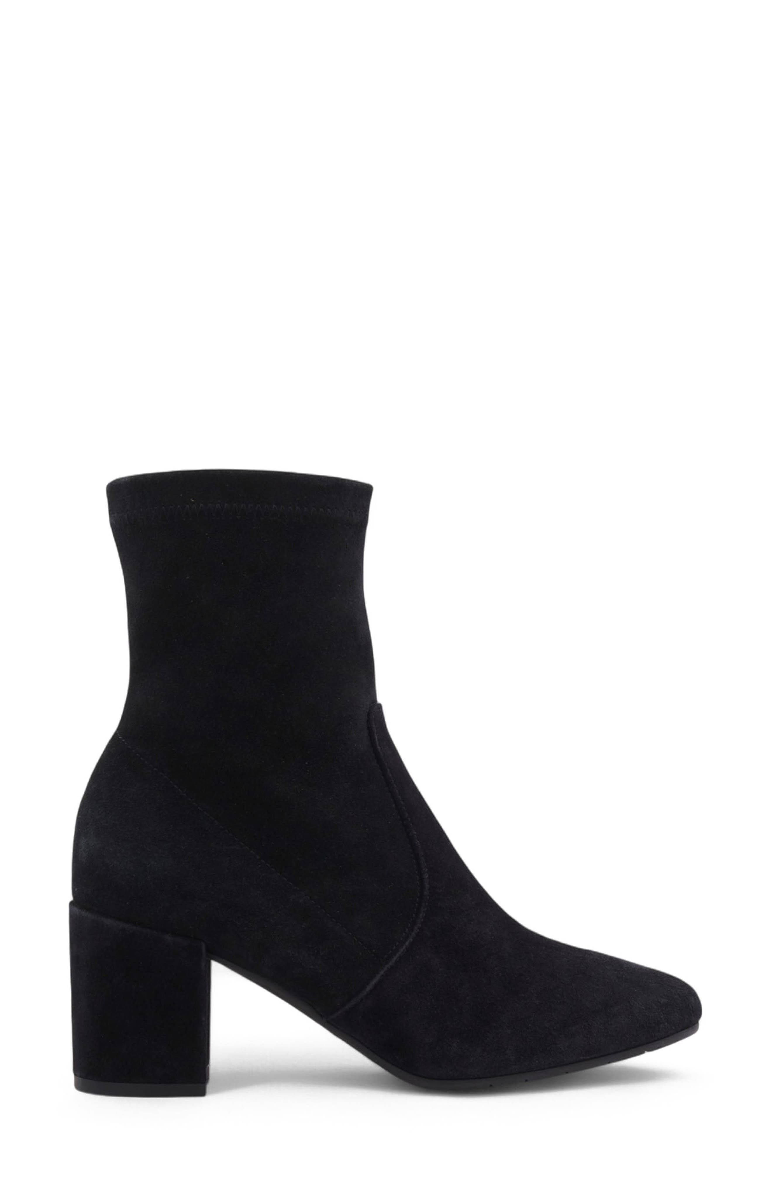 Aquatalia Demetra Weatherproof Bootie, Alternate, color, Black Suede