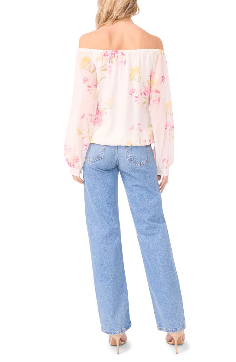 Vince Camuto Floral Off the Shoulder Top, Alternate, color, 