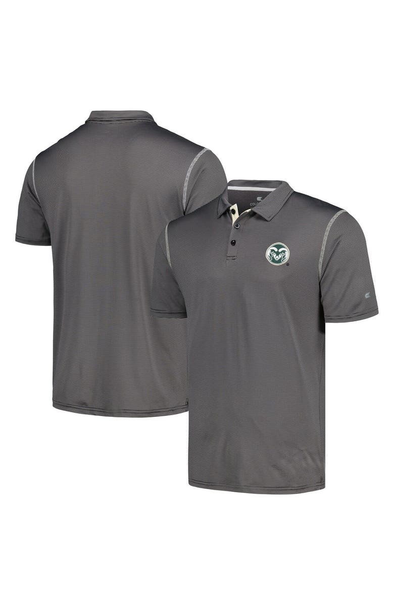 COLOSSEUM Men's Colosseum Black Colorado State Rams Cameron Polo, Main, color,