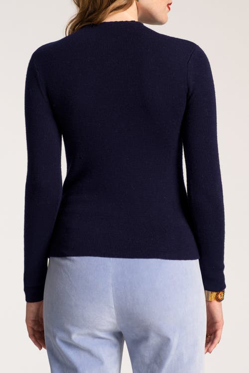 Frances Valentine Marie Sweater Long Sleeve In Blue