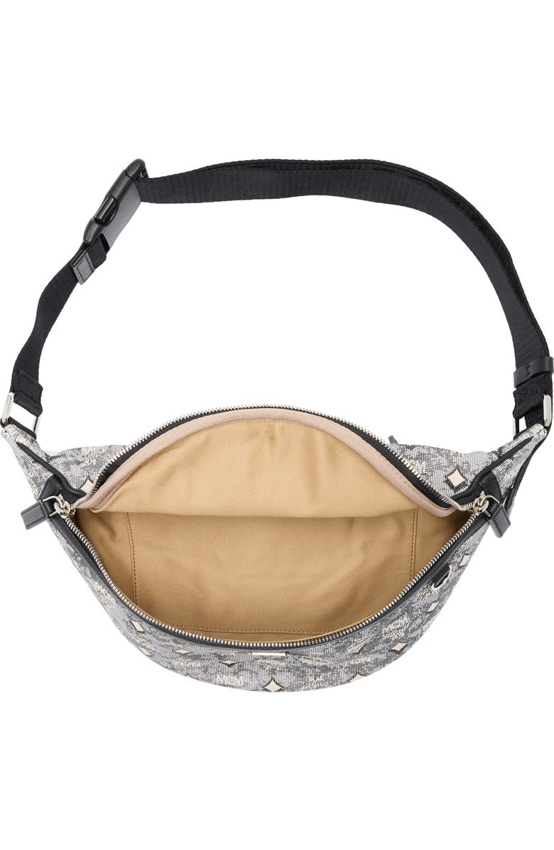 MCM Fursten Belt Bag, Alternate, color, Grey