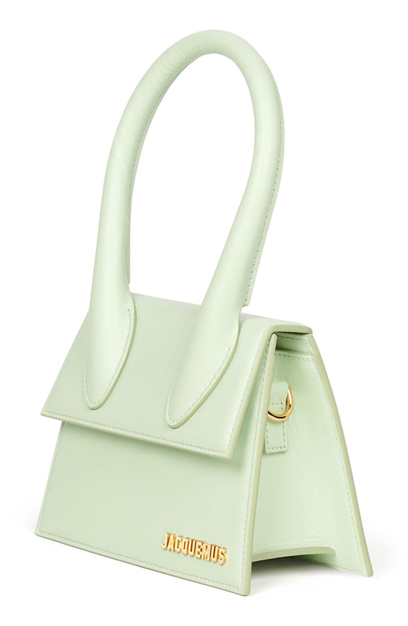 Le Chiquito Moyen Leather Top Handle Bag, Alternate, color, LIGHT GREEN