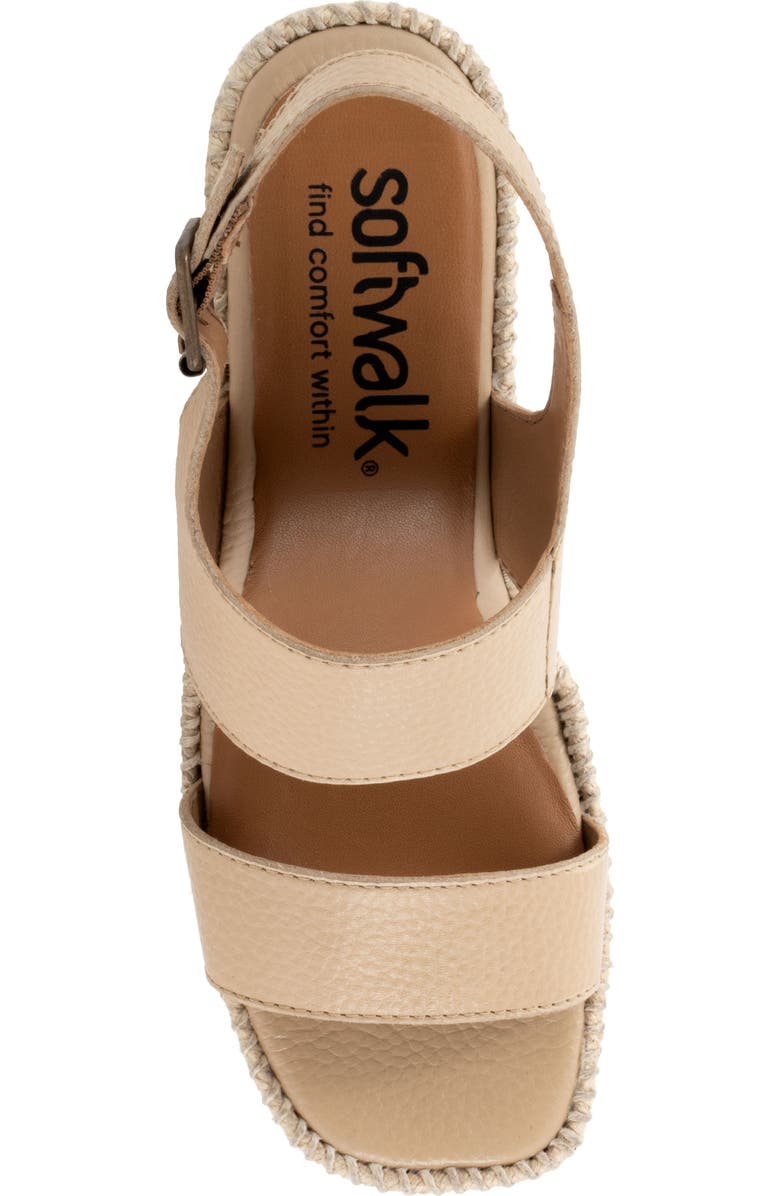 SoftWalk<sup>®</sup> Hartley Espadrille Wedge Sandal, Alternate, color, Beige
