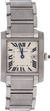 Pre-Owned Cartier Tank Francaise Quartz Watch Stainless Steel 25