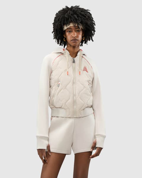 Women's Sorlin Hybrid Insulated Bomber Jacket with Removable Hood