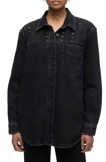 Hudson Jeans Denim Grommet Shacket