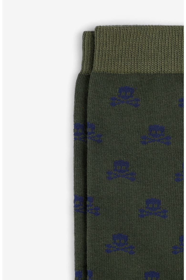 Skull M Socks Kids, Alternate, color, Khaki