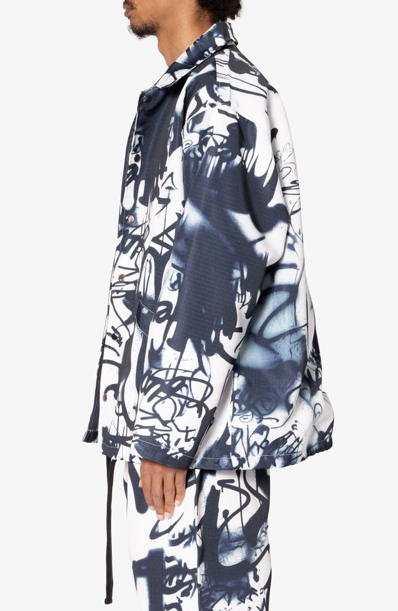 mnml Graffiti Coach Jacket, Alternate, color,