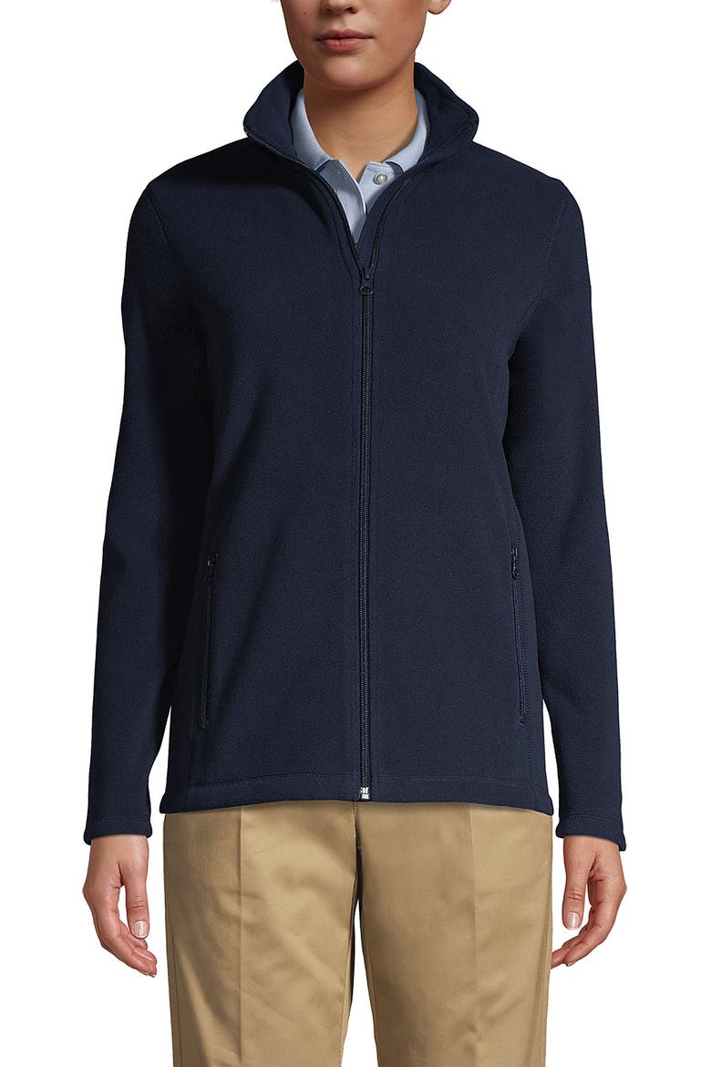 Full-Zip Mid-Weight Fleece Jacket, Main, color, Classic Navy