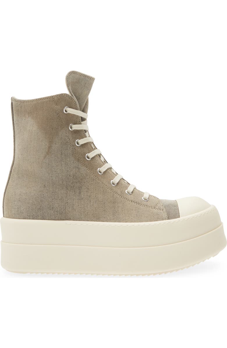 Rick Owens DRKSHDW Bumper High Top Platform Sneaker, Alternate, color, Dust/ Milk/ Milk