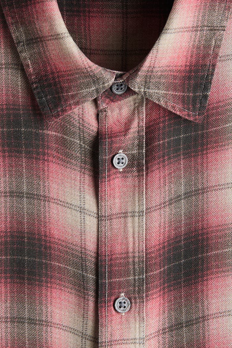 Relaxed Fit Shirt, Alternate, color, Pink/plaid