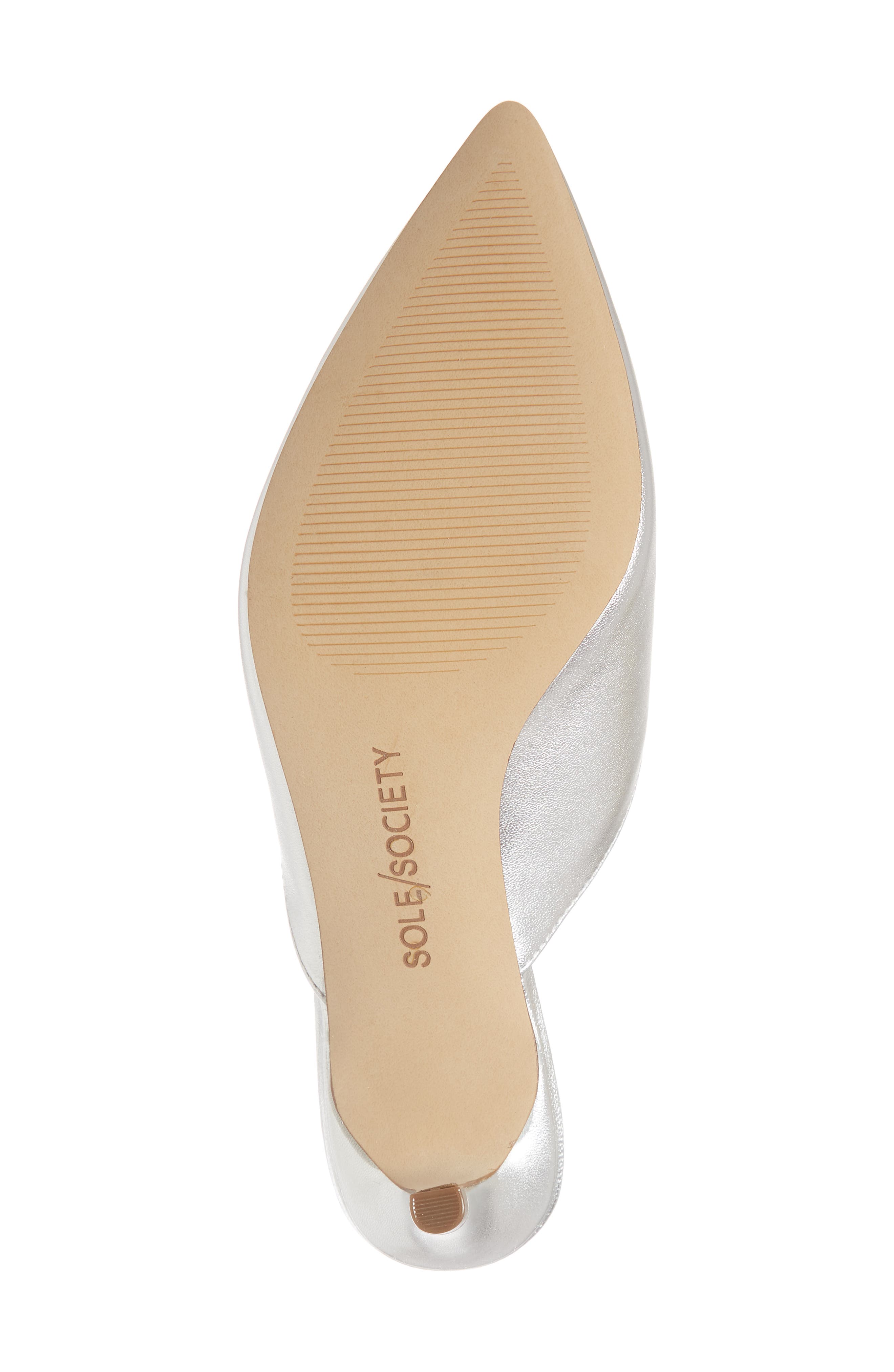 Maleah Pointy Toe Mule, Alternate, color, PLATINUM