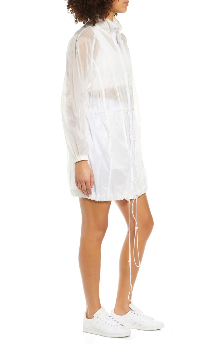 Good American Corset Seam Translucent Nylon Jacket, Alternate, color,