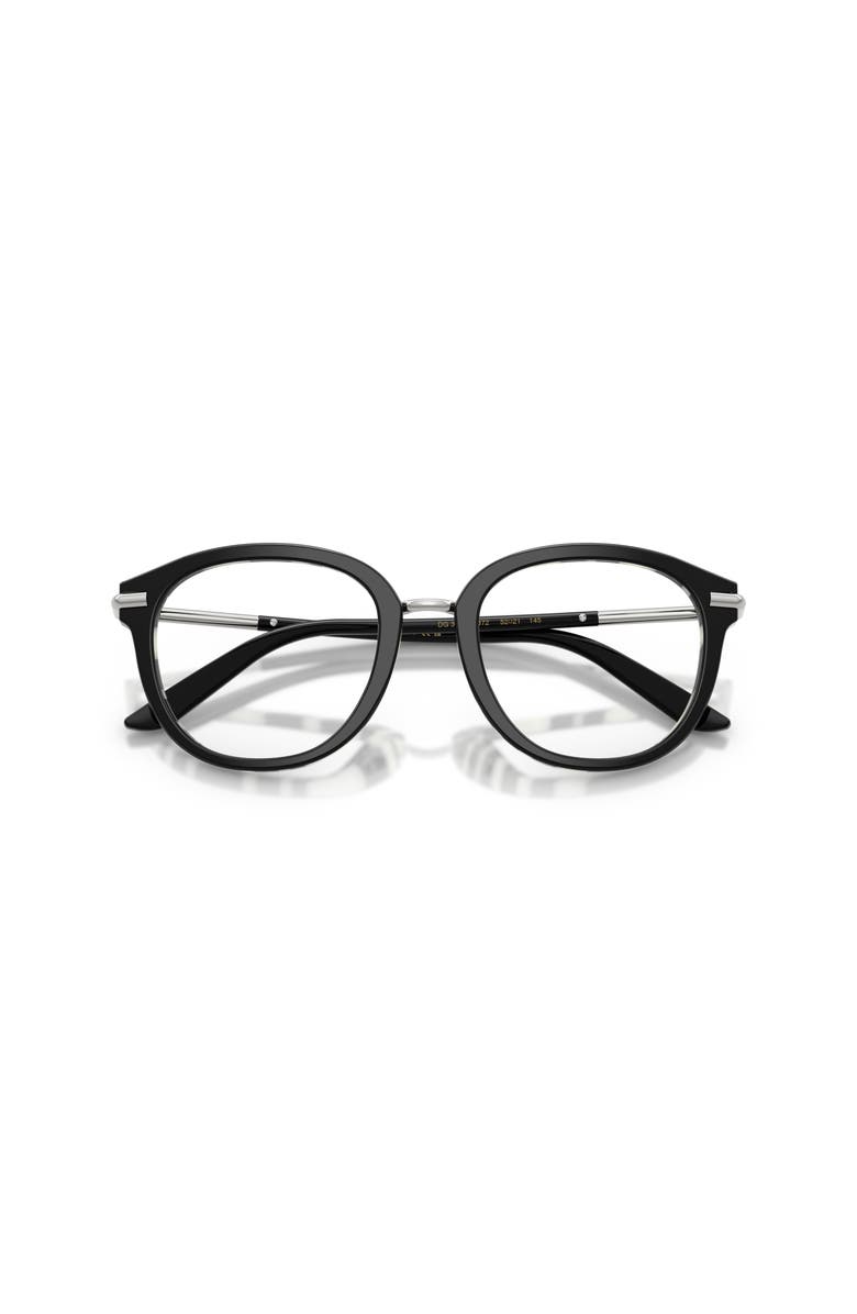 Dolce&Gabbana 50mm Phantos optical glasses, Alternate, color, Black