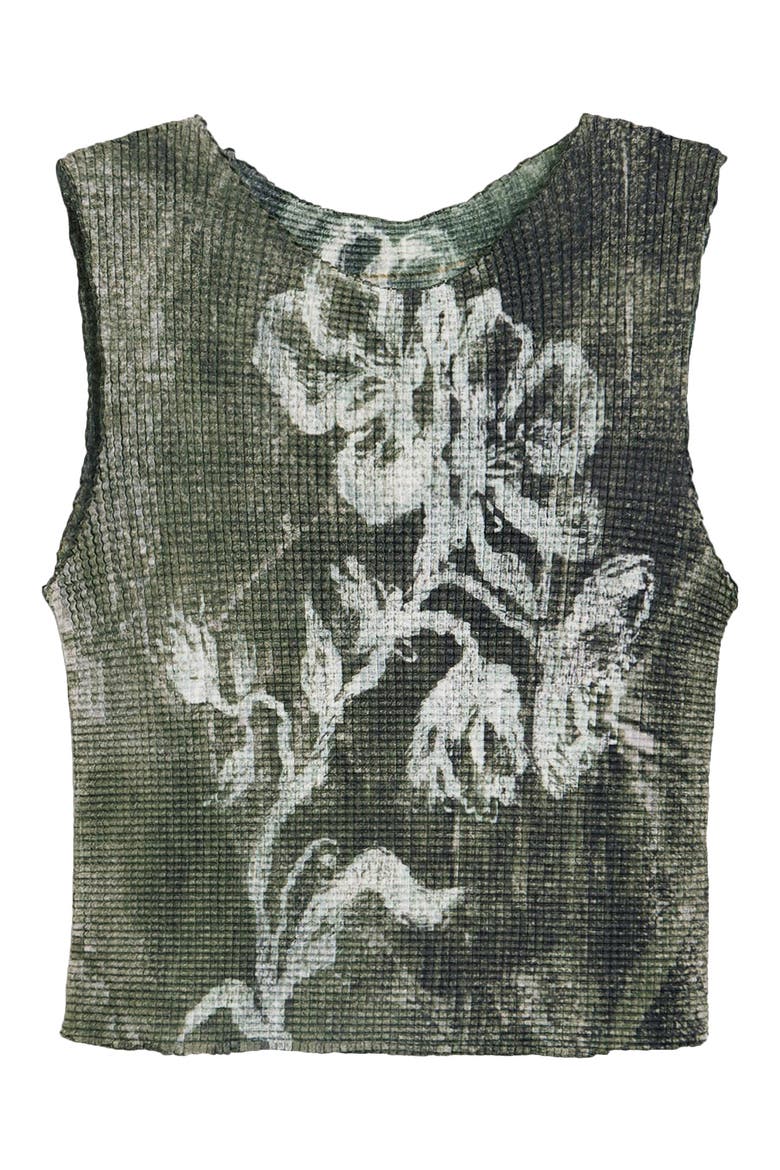 Floral Sleeveless Top, Alternate, color, BLACK