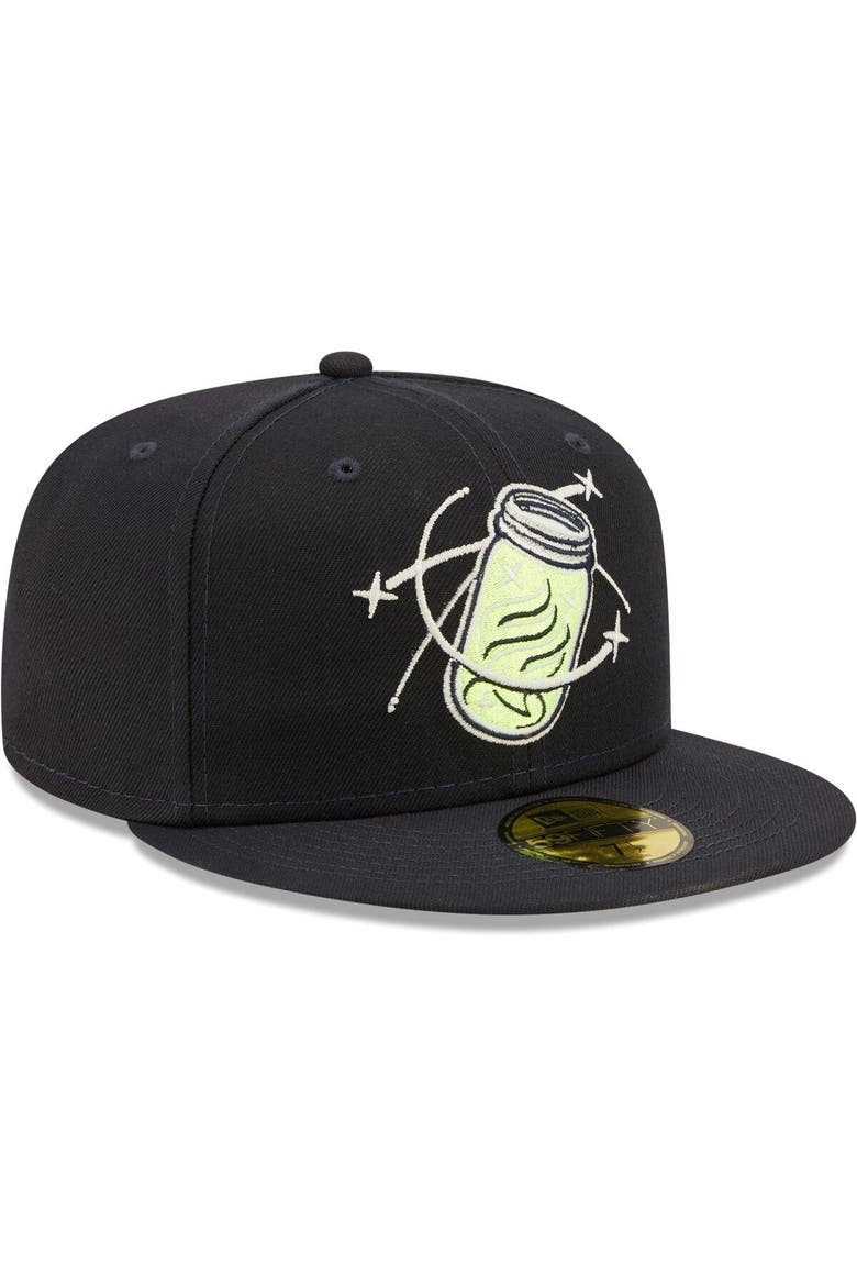 Men's New Era Navy Columbia Fireflies Authentic Collection Team Alternate 59FIFTY Fitted Hat, Alternate, color, Navy