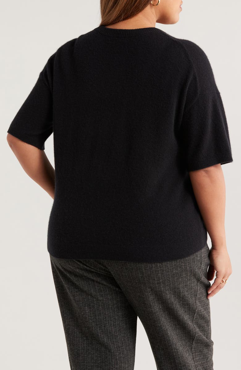 Nordstrom Short Sleeve Cashmere Sweater, Alternate, color,