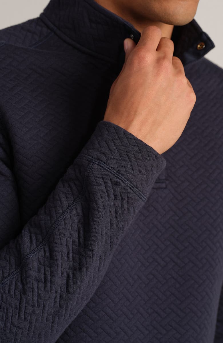 Rhone Weekend Quilted Pullover, Alternate, color, True Navy