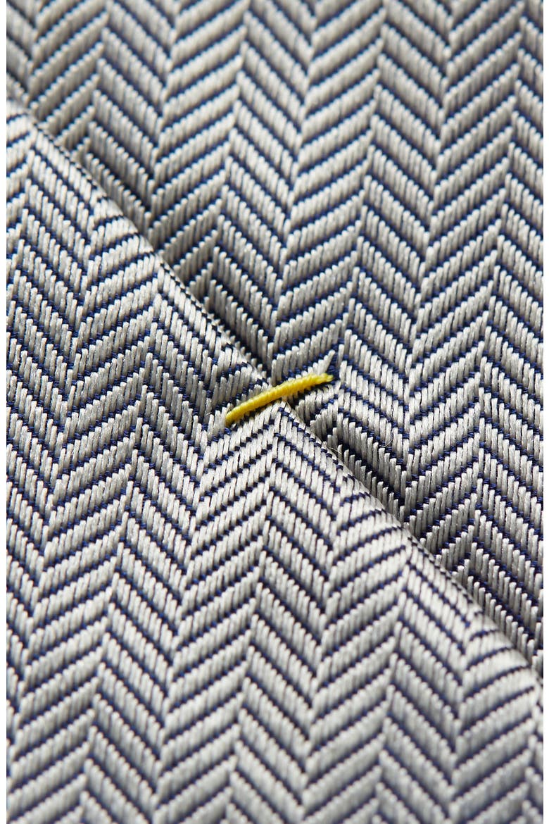 Herringbone Textured Silk Tie, Alternate, color, GREY