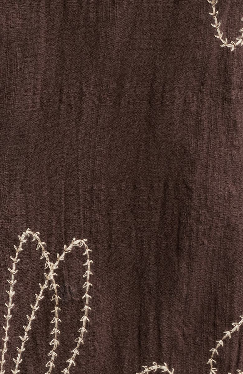 BDG Urban Outfitters Embroidered Cotton Seersucker Camp Shirt, Alternate, color, 