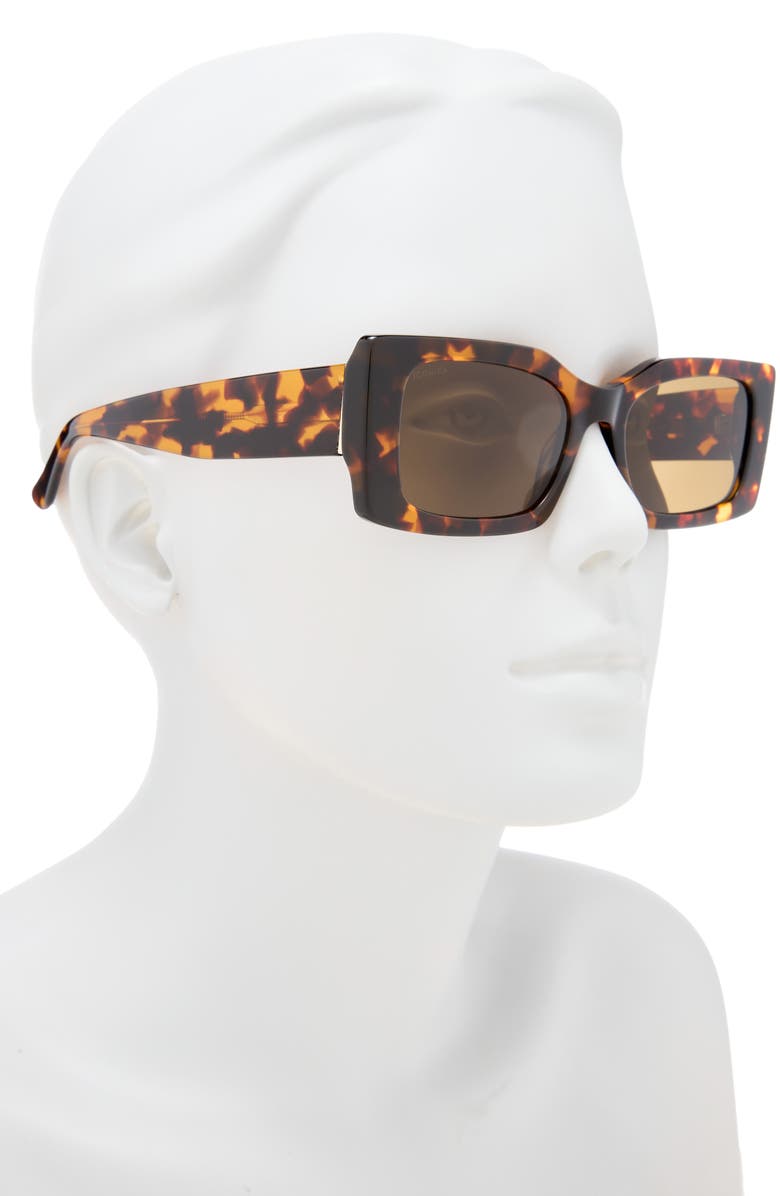 DIFF Alessandra 52mm Polarized Cat Eye Sunglasses, Alternate, color, Brown