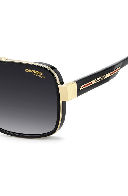 Carrera Eyewear 1092/s 58mm Gradient Rectangular Sunglasses In Black