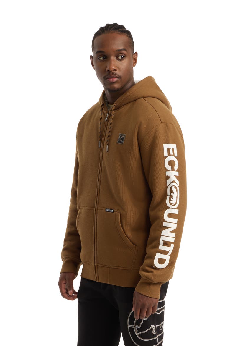 Men's One Hit faux shearling Hoodie, Alternate, color, New Brown