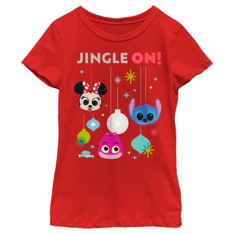 Girl's Disney Doorables Jingle On  Graphic T-Shirt