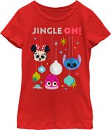 Disney Doorables Girl's Disney Doorables Jingle On Graphic T-Shirt