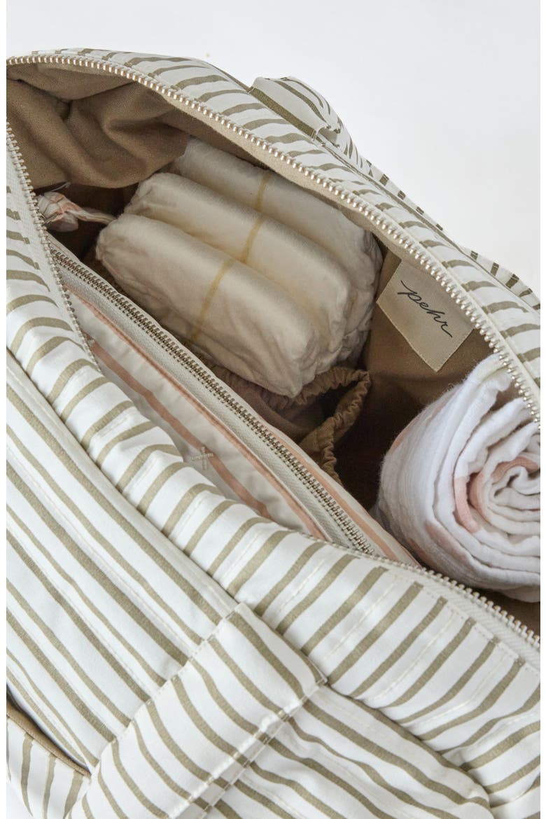 Stripes Away Diaper Bag, Alternate, color, STRIPES AWAY OLIVE