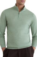 Reiss Blackhall Quarter Zip Wool Sweater