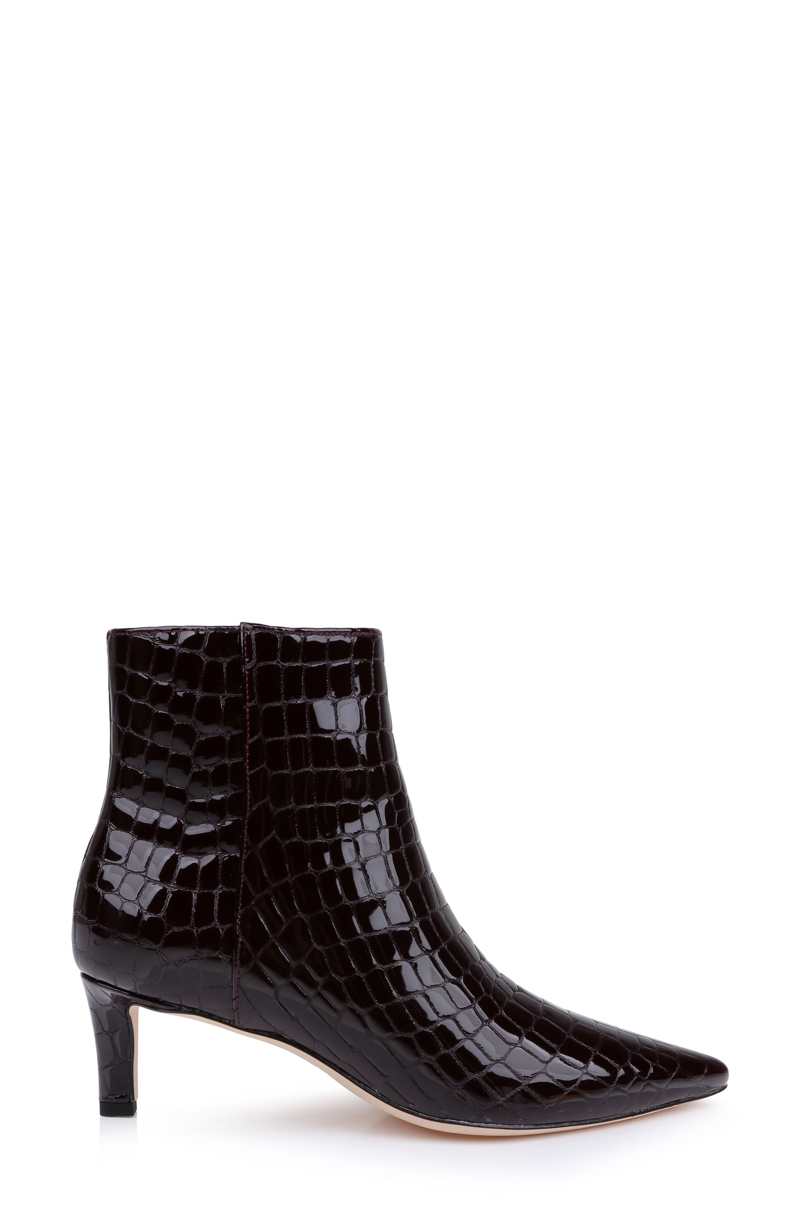 Lilly II Bootie, Alternate, color, BURGUNDY PATENT