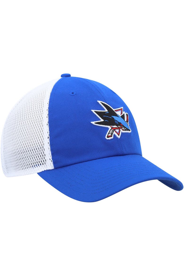 Men's adidas Blue San Jose Sharks Color Pop Trucker Adjustable Hat, Alternate, color, Blue