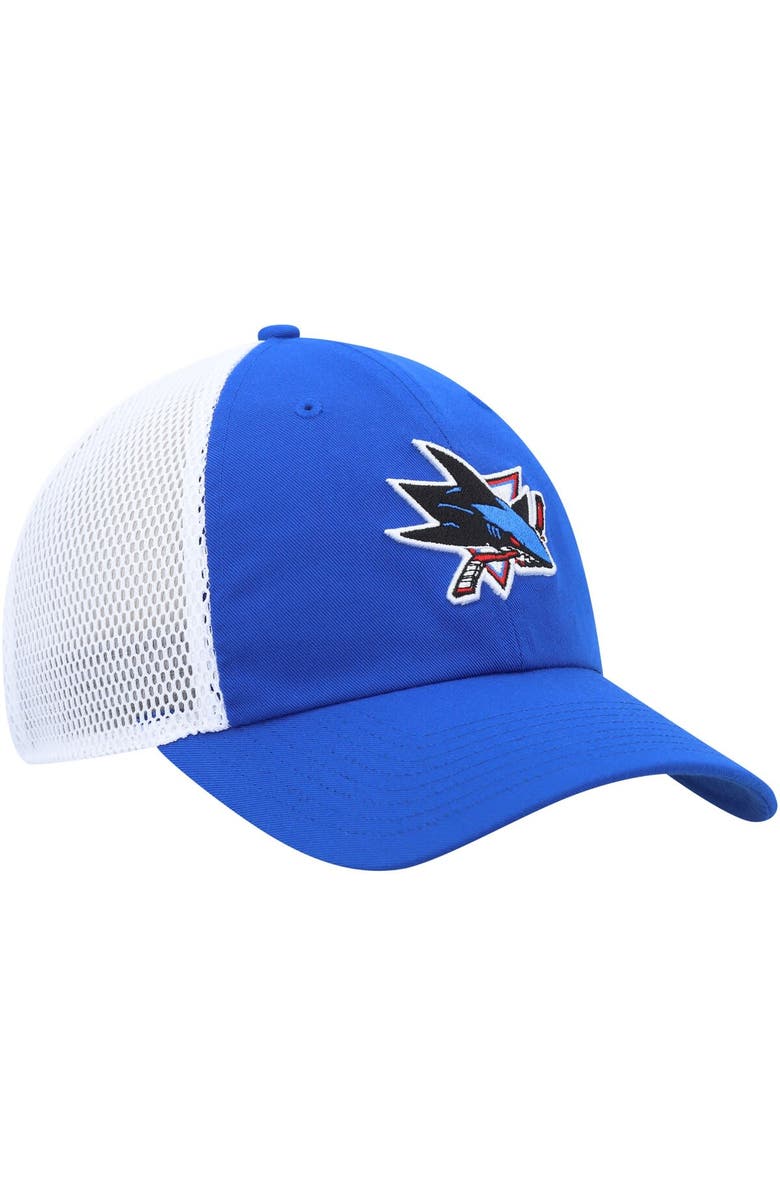 adidas Men's adidas Blue San Jose Sharks Color Pop Trucker Adjustable Hat, Alternate, color, Blue