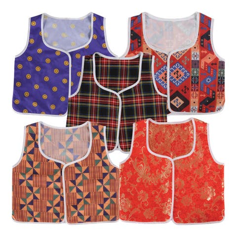 Toddler Multicultural Vests - Set of 5