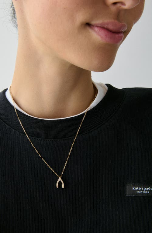 Kate Spade New York Dream Big Pendant Necklace In Gold