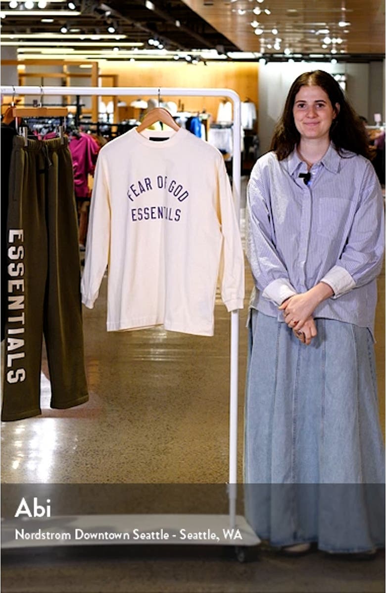 Kids' Long Sleeve Logo Graphic T-Shirt, sales video thumbnail