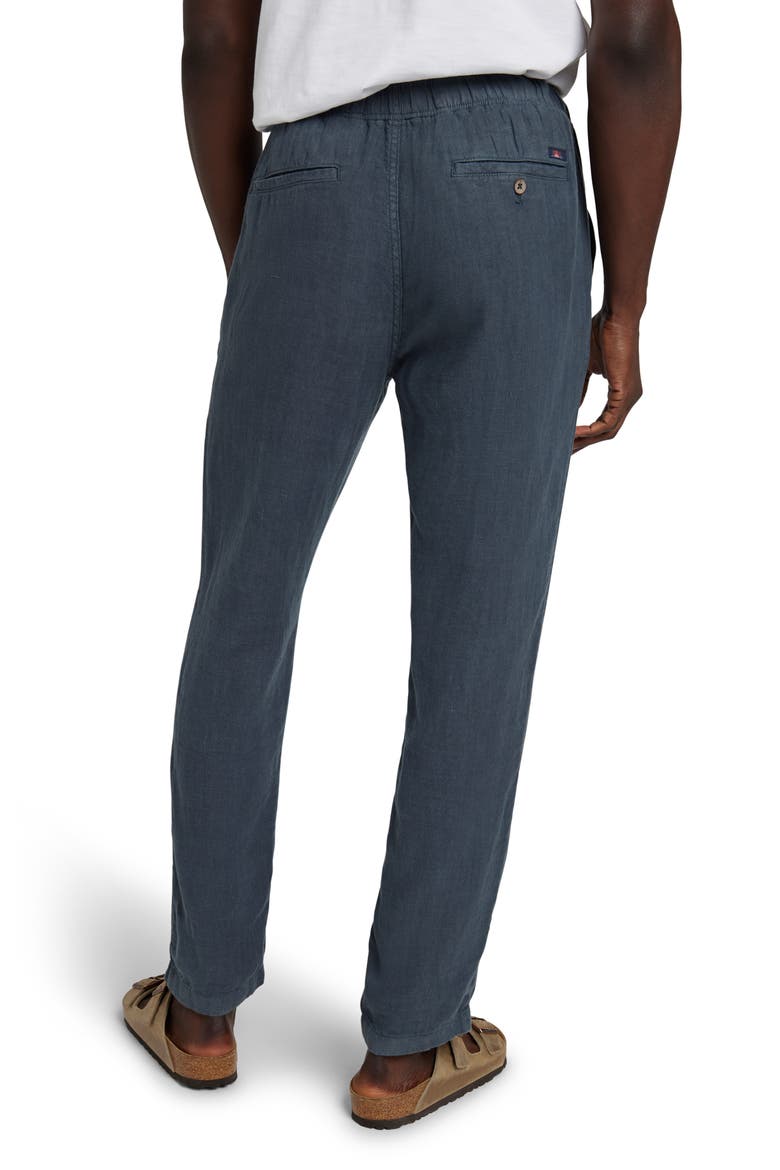 Linen Drawstring Pants, Alternate, color, LOOK OUT NAVY